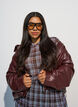 Mesh bluse med ternet m&oslash;nster, Bl&aring;, Model image number 0