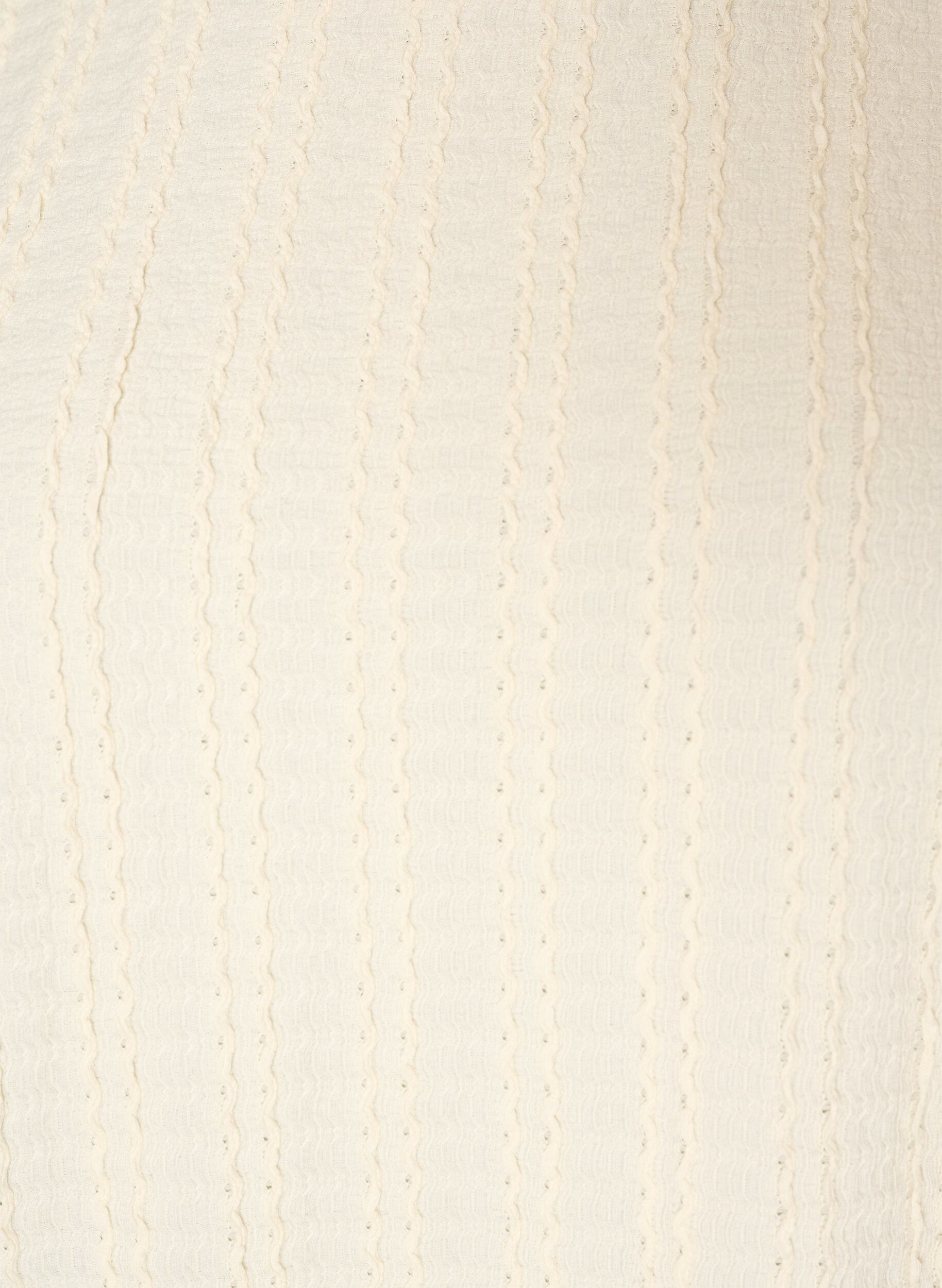 ZizziJerseybluse med struktur og ballonform, Vanilla, Packshot image number 2
