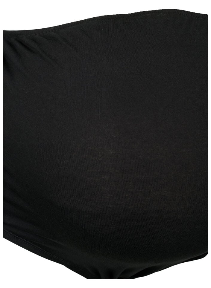 3-pak graviditets trusse i bomuld, Sort, Packshot image number 3