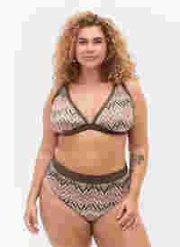 Mønstret bikini tai trusse med høj talje , Beech AOP, Model