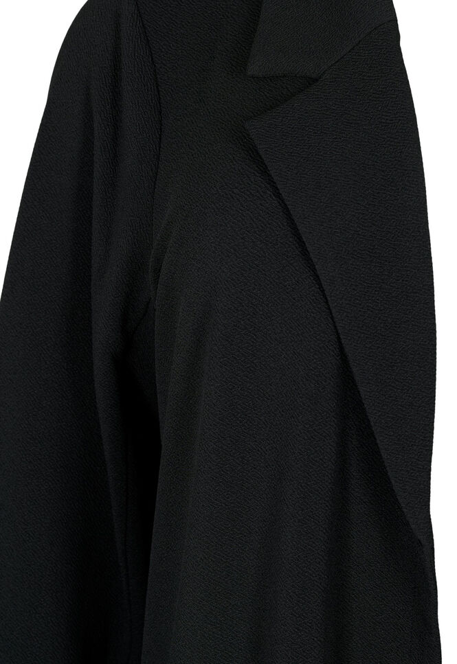 Lang blazer med lommer, Sort, Packshot image number 2