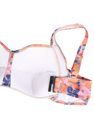 Printet bikini overdel, Retro Flower, Packshot image number 3