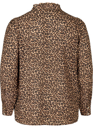 Skjorte med leopard print, Leo, Packshot image number 1