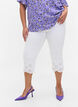 Blomstret viskose bluse med snøredetalje, Lilac Flower Print, Model image number 2