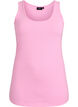 Ensfarvet basis top i bomuld, Lyser&oslash;d, Packshot image number 0