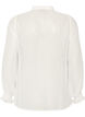 Skjortebluse med blondeindsats og dot-m&oslash;nster, Vanilla, Packshot image number 1