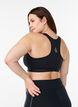 Sportsbh med frontlukning og h&oslash;j st&oslash;tte, Sort, Model image number 2