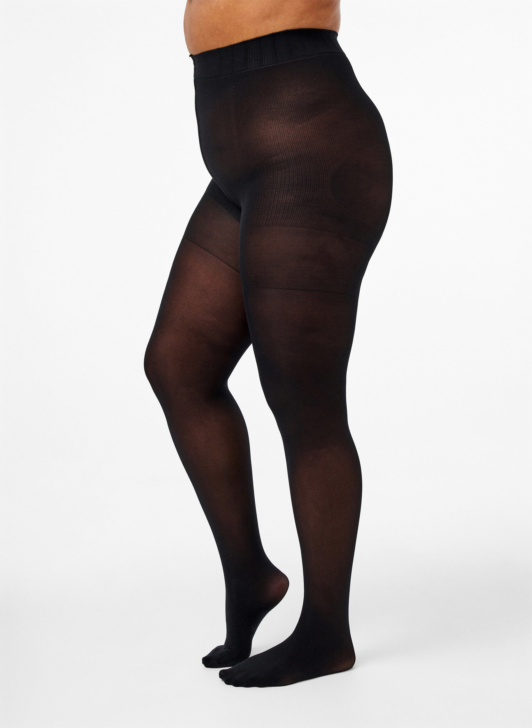 Str&oslash;mpebukser 60 denier med push up og shape-effekt, Sort, Model