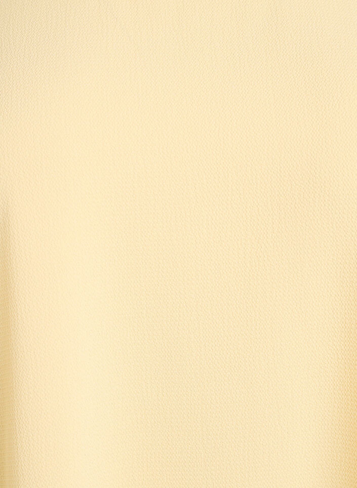 Bluse med korte &aelig;rmer og rund halsudsk&aelig;ring , Gul, Packshot image number 2