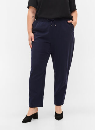 Bukser med lommer og elastikkant, Night Sky, Model image number 2