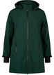 Softshell jakke med aftagelig h&aelig;tte, Gr&oslash;n, Packshot image number 0