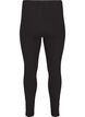 Leggings i bomuld med foer, Sort, Packshot image number 1