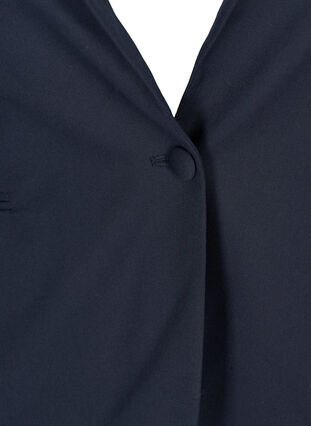 Klassisk blazer med skulderpuder, Night Sky, Packshot image number 2