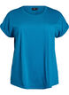 Kort&aelig;rmet t-shirt i bomuldsblanding, Bl&aring;, Packshot image number 0