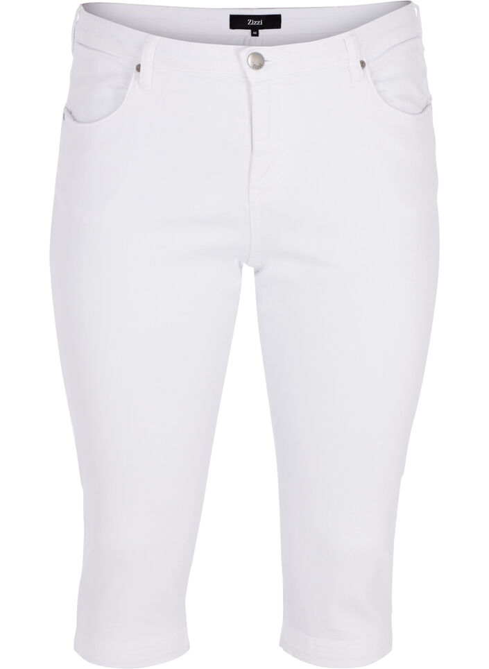 Slim fit Emily capri jeans, Hvid, Packshot image number 0