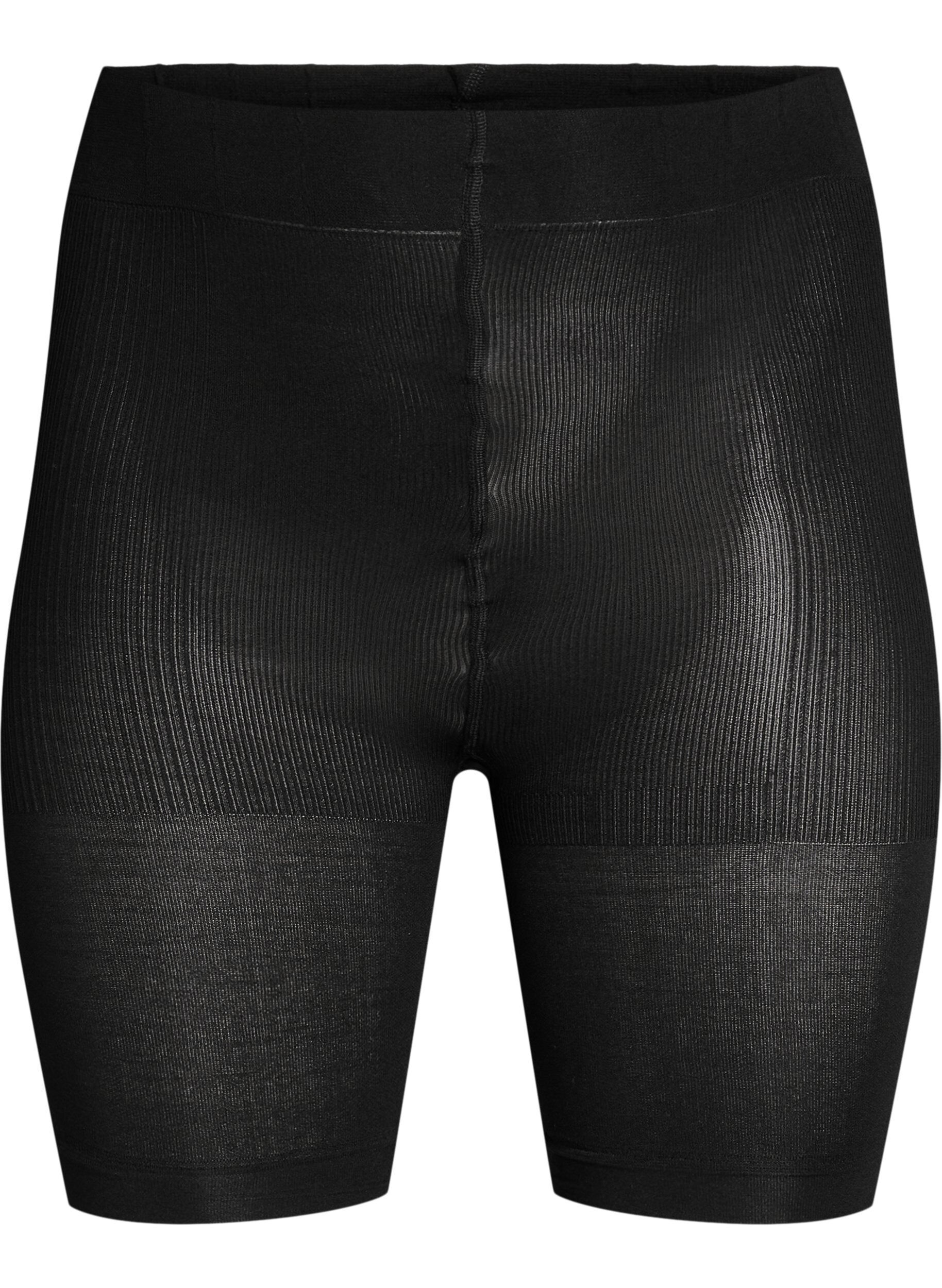 2-pak push-up shorts i 60 denier med shape-effekt