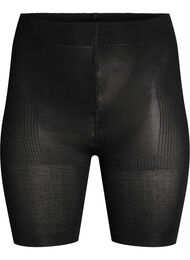 2-pak push-up shorts i 60 denier med shape-effekt, Sort