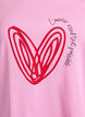 Bomulds t-shirt med motiv, Begonia P. w. Heart, Packshot image number 2