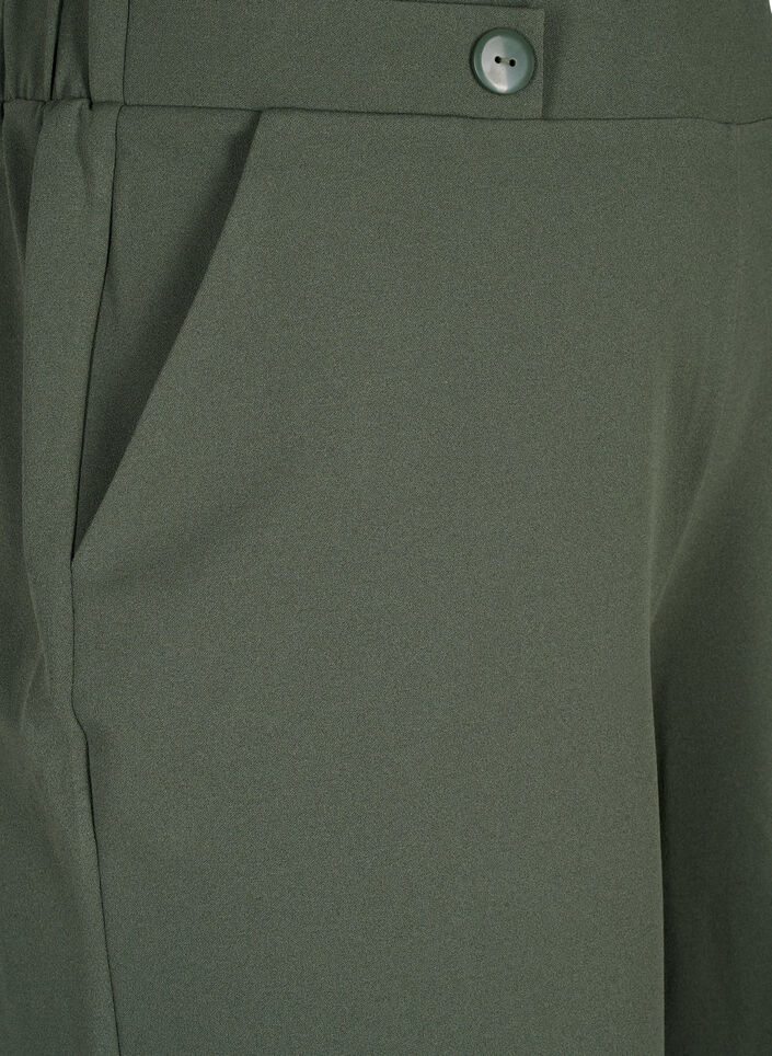 Shorts med lommer og l&oslash;s pasform, Gr&oslash;n, Packshot image number 2