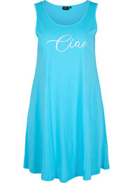 Ærmeløs bomulds kjole med a-shape, River Blue CIAO