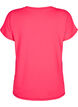 Løs trænings t-shirt med v-hals, Neon Diva Pink, Packshot image number 1