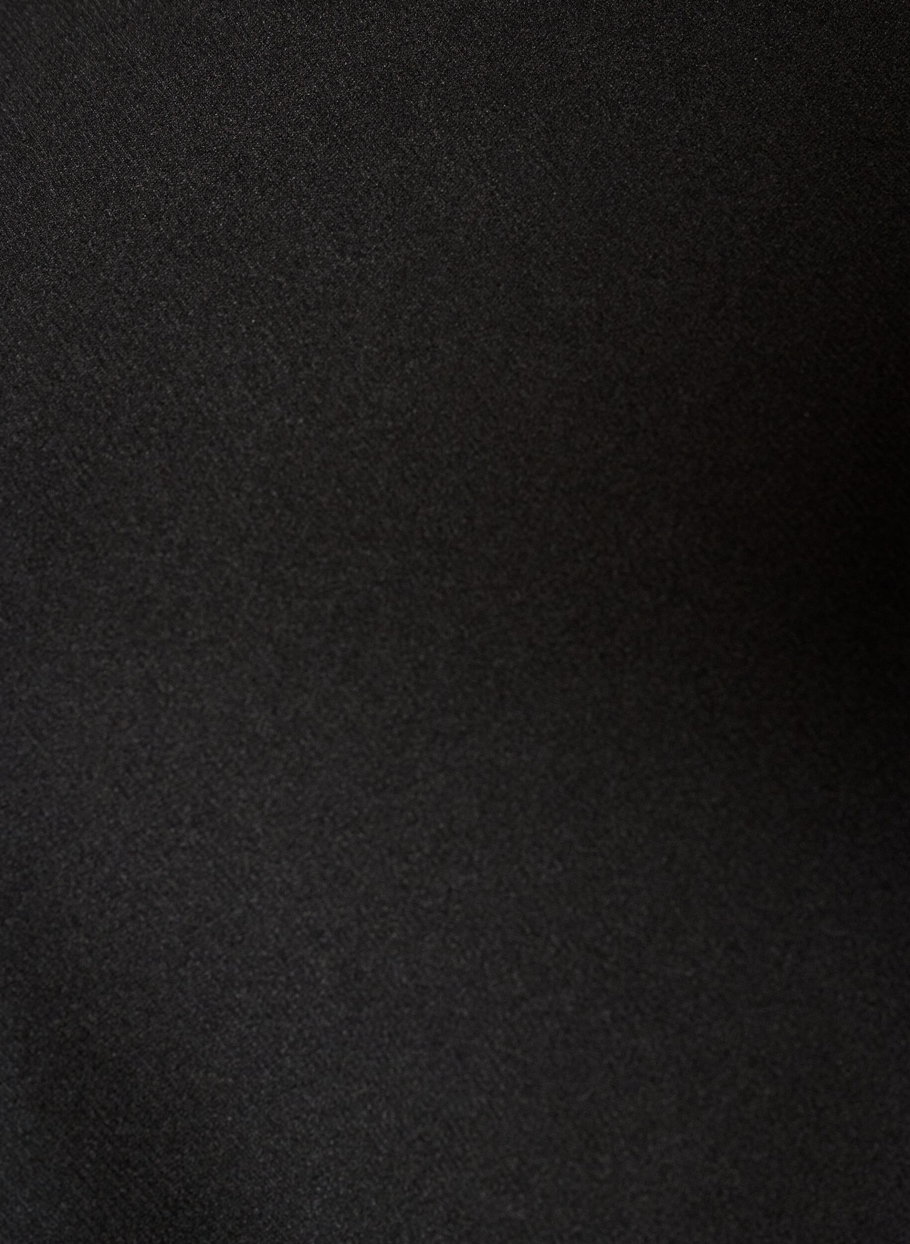 ZizziBluse med asymmetrisk drapering og 3/4 &aelig;rmer, Sort, Packshot image number 2