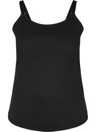 Light shapewear top med justerbare stropper, Black
