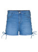Denimshorts med snøredetaljer, Blue Denim, Packshot image number 0