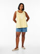 Bomuldstop med a-form, Gul, Model image number 1