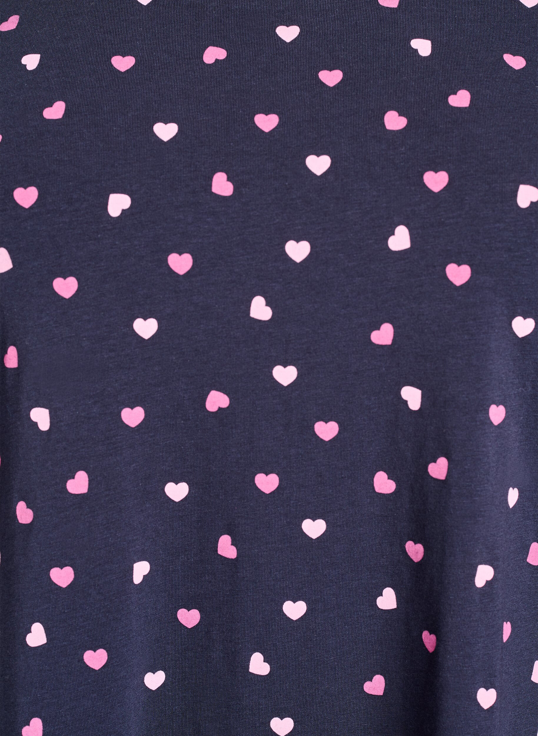 ZizziNatbluse med print, Bl&aring;, Packshot image number 2
