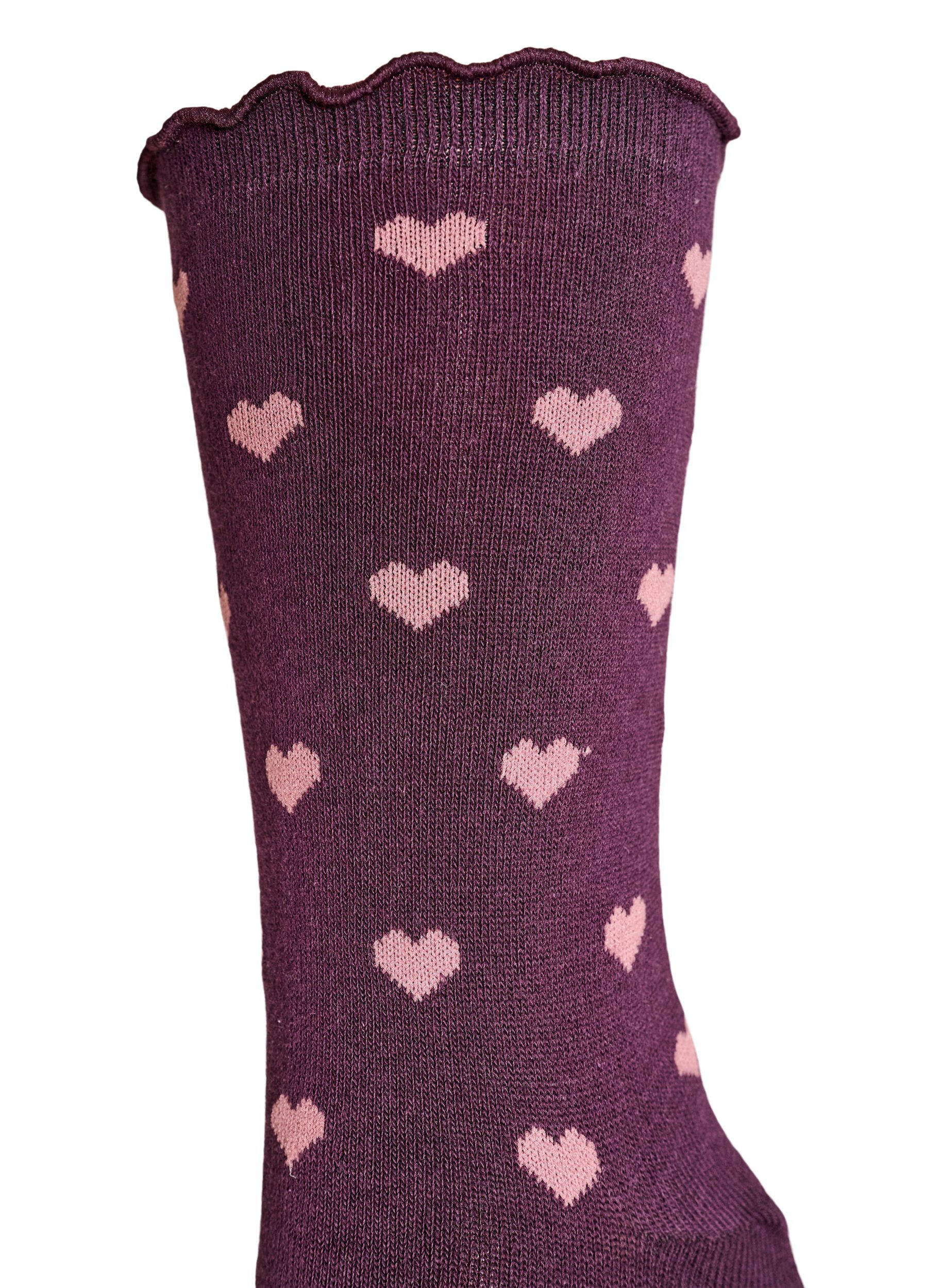 ZizziBomuldsstr&oslash;mper med motiver, R&oslash;d, Packshot image number 2