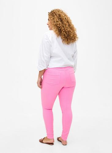 Super slim fit Amy jeans med høj talje, Rosebloom, Model image number 1