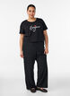 T-shirt med motiv, Sort, Model image number 1