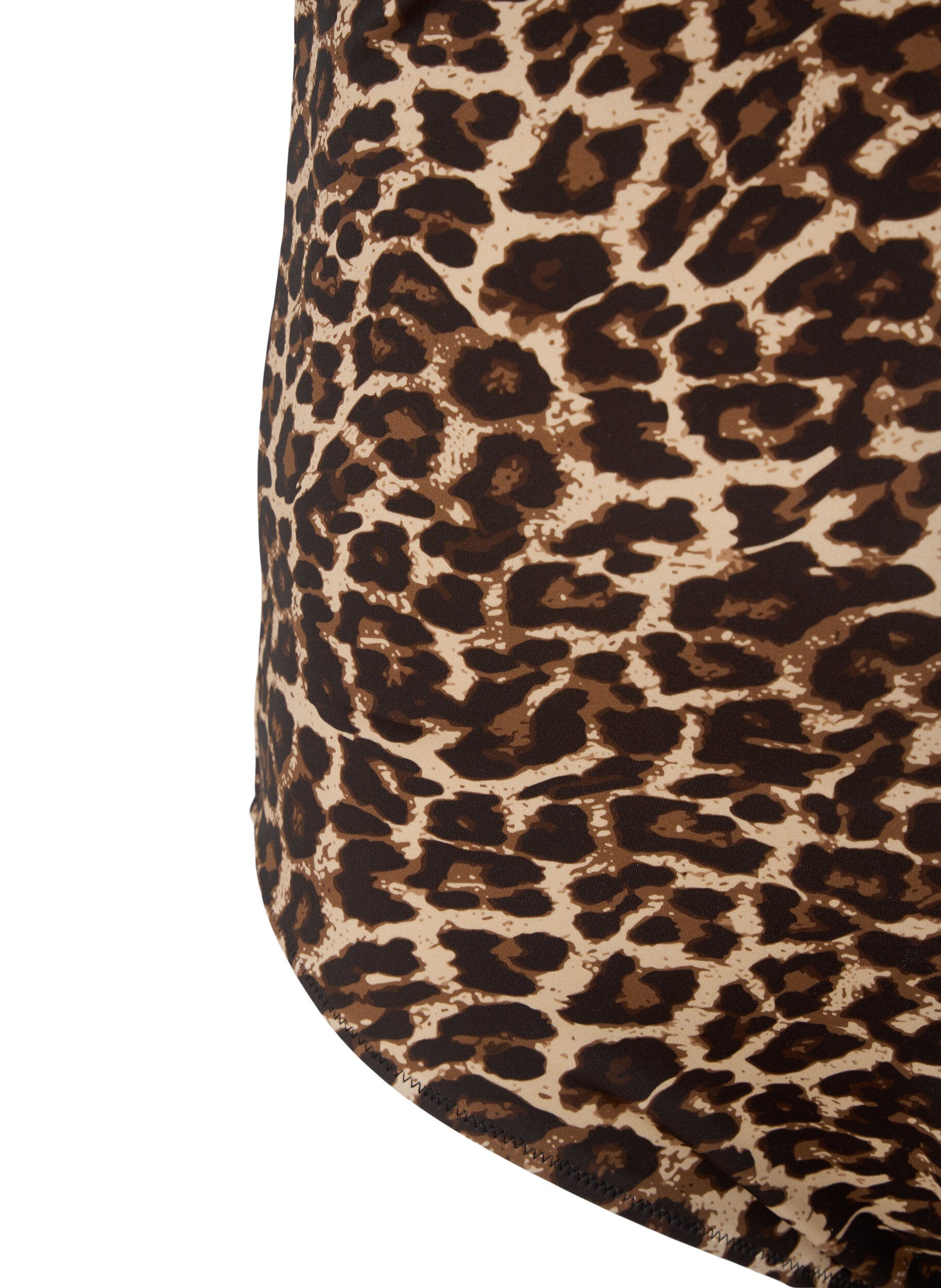 Zizzi Badedragt med krydset ryg og udtagelige indl&aelig;g, Leopard Print, Packshot image number 3