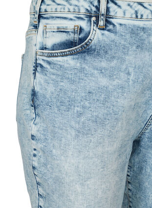 Mom fit jeans i bomuld, Light blue denim, Packshot image number 2