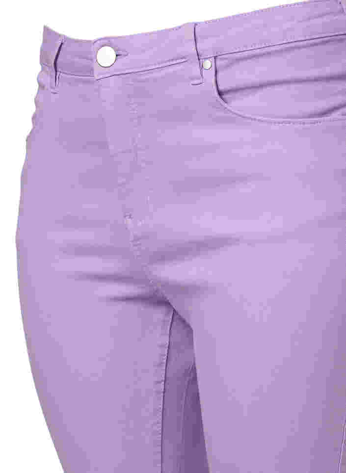 Højtaljede Amy jeans med super slim fit, Lavender, Packshot image number 2