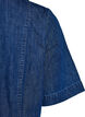 Midilang skjortekjole i denim, Bl&aring;, Packshot image number 4
