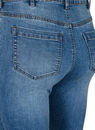 Amy jeans med høj talje og super slim fit, Blue denim, Packshot image number 3