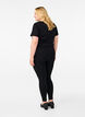 Super slim Amy jeans med broderidetalje, Black, Model image number 1