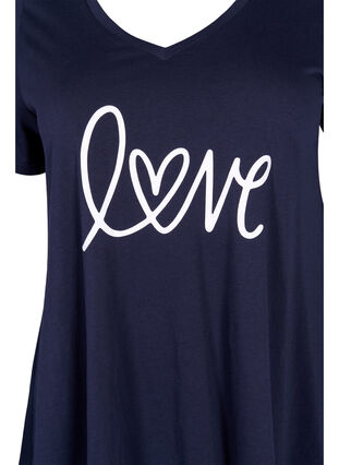 Bomulds t-shirt med korte ærmer, Night Sky LOVE, Packshot image number 2
