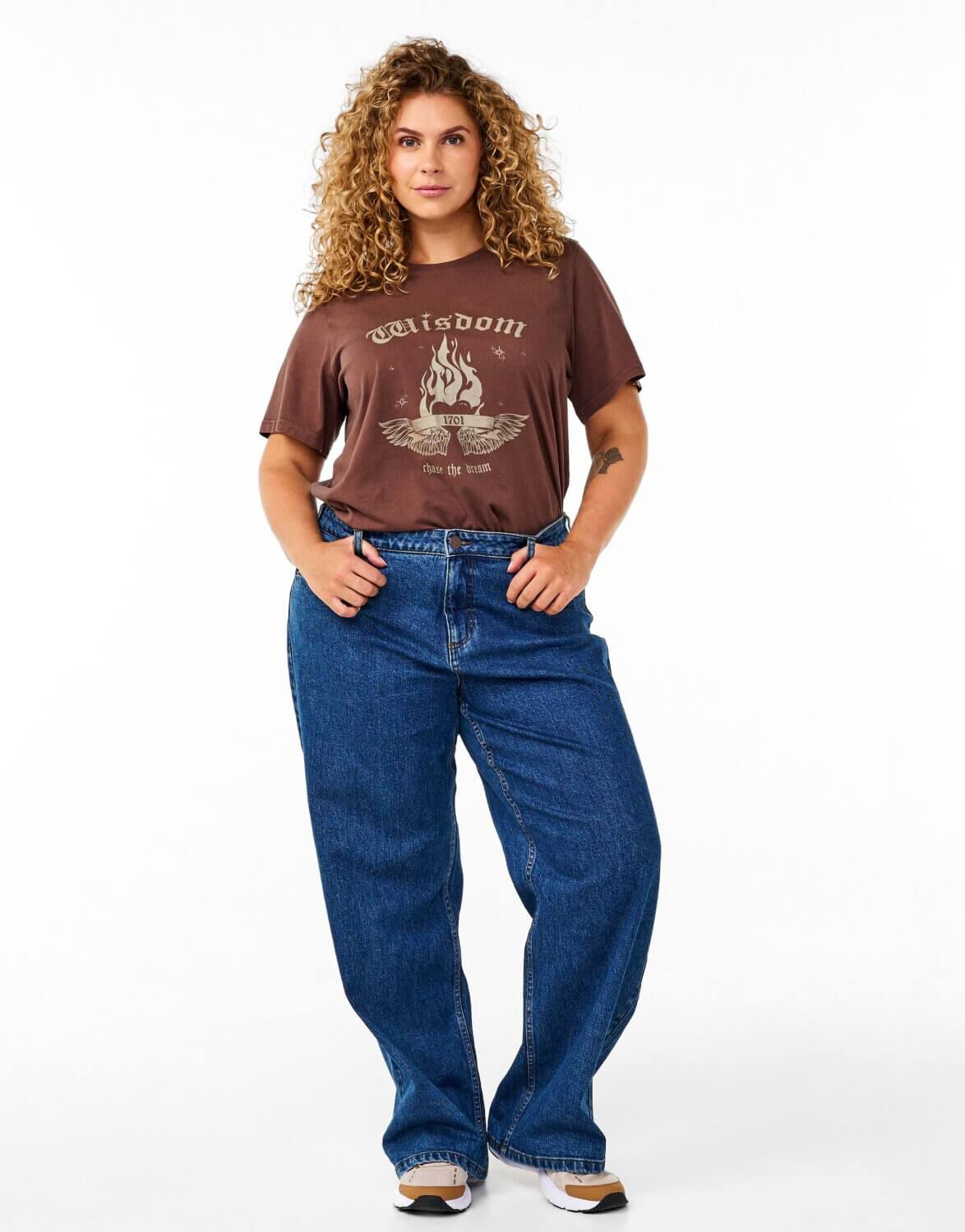 Jeans Femme Grandes Tailles Zizzi - Coupe Jambes Larges, Taille Haute, Denim Stretch Confortable - Taille 42 à 60 - 7