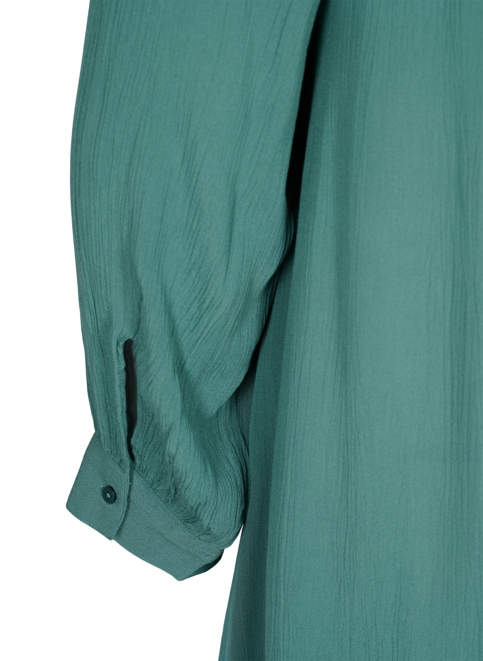 Viskose tunika med 3/4 ærmer, Sagebrush Green, Packshot image number 3