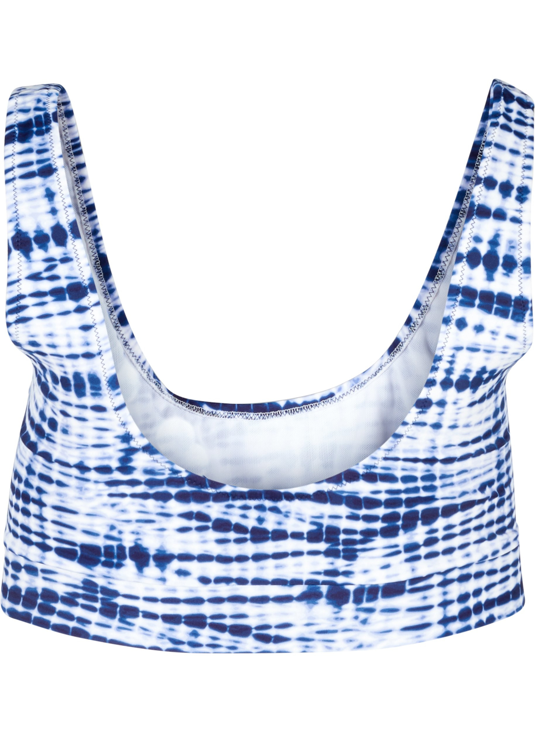 Printet bikini overdel med rund udskæring, Tie Dye Print, Packshot image number 1