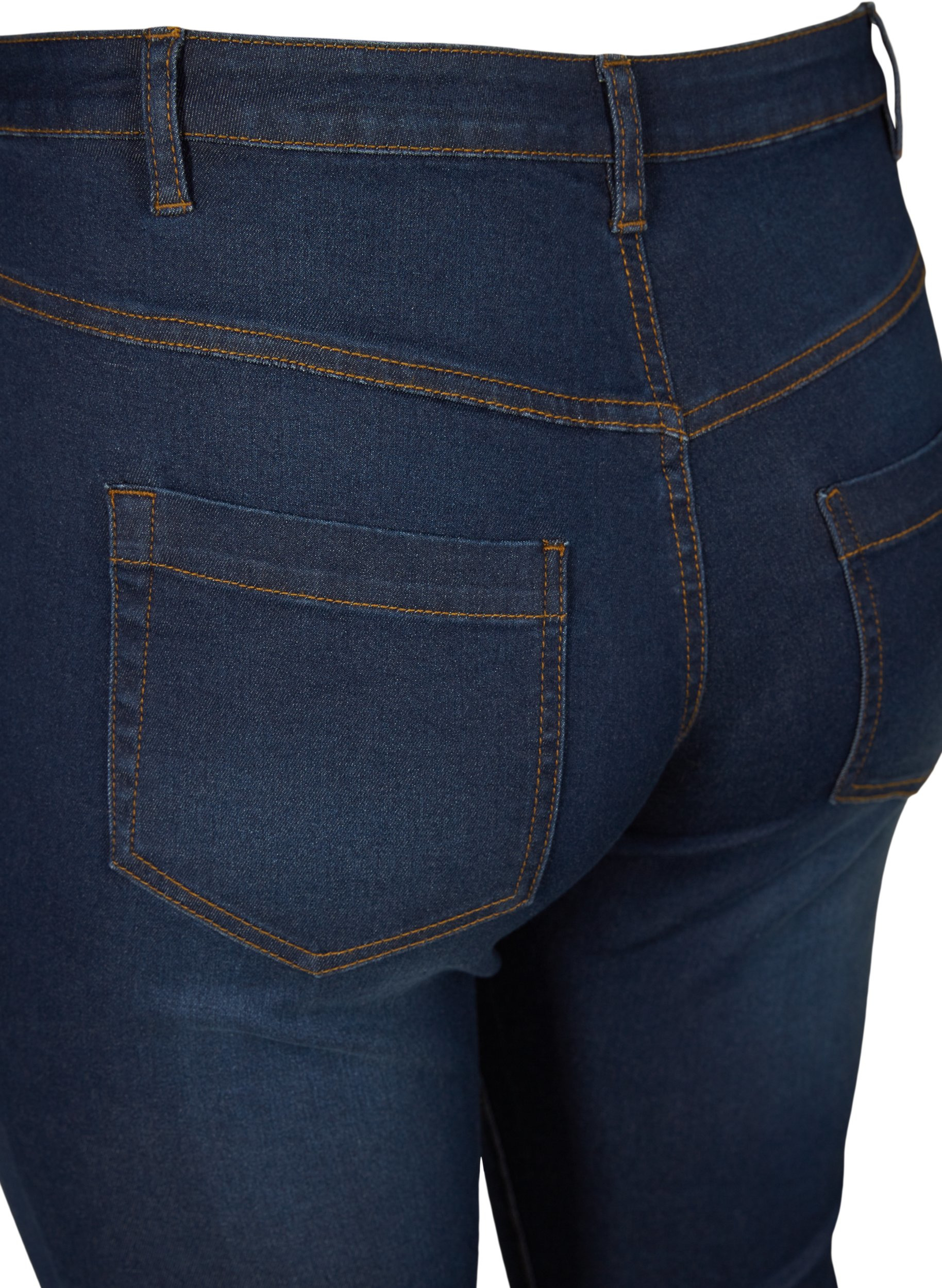 Slim fit Emily capri jeans, Blue denim, Packshot image number 3