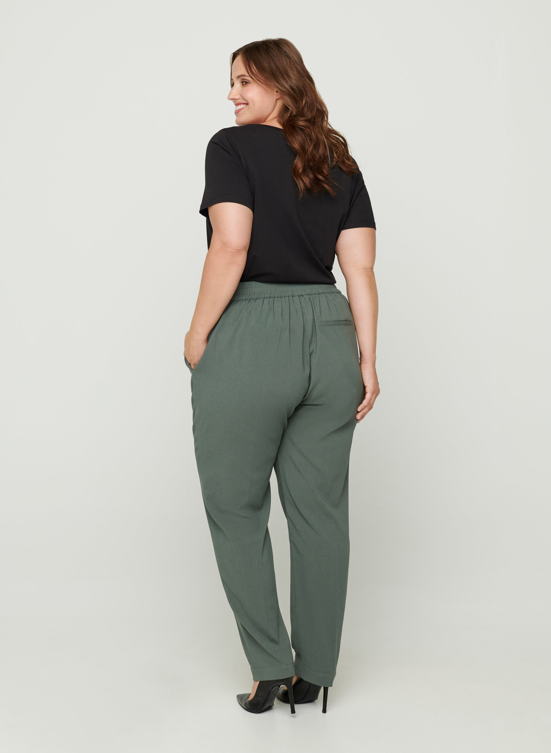 Klassiske bukser med snøre i livet, Green ASS, Model