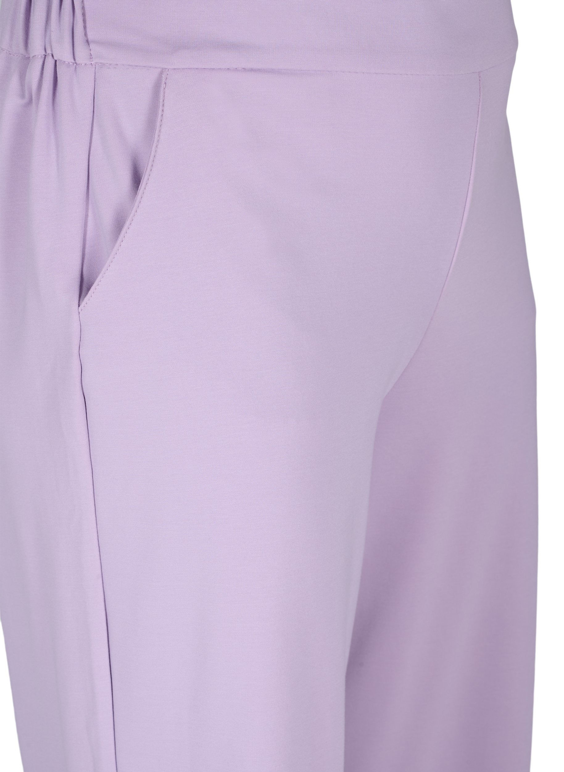 Ensfarvede culotte bukser med lommer, Orchid Bloom, Packshot image number 2