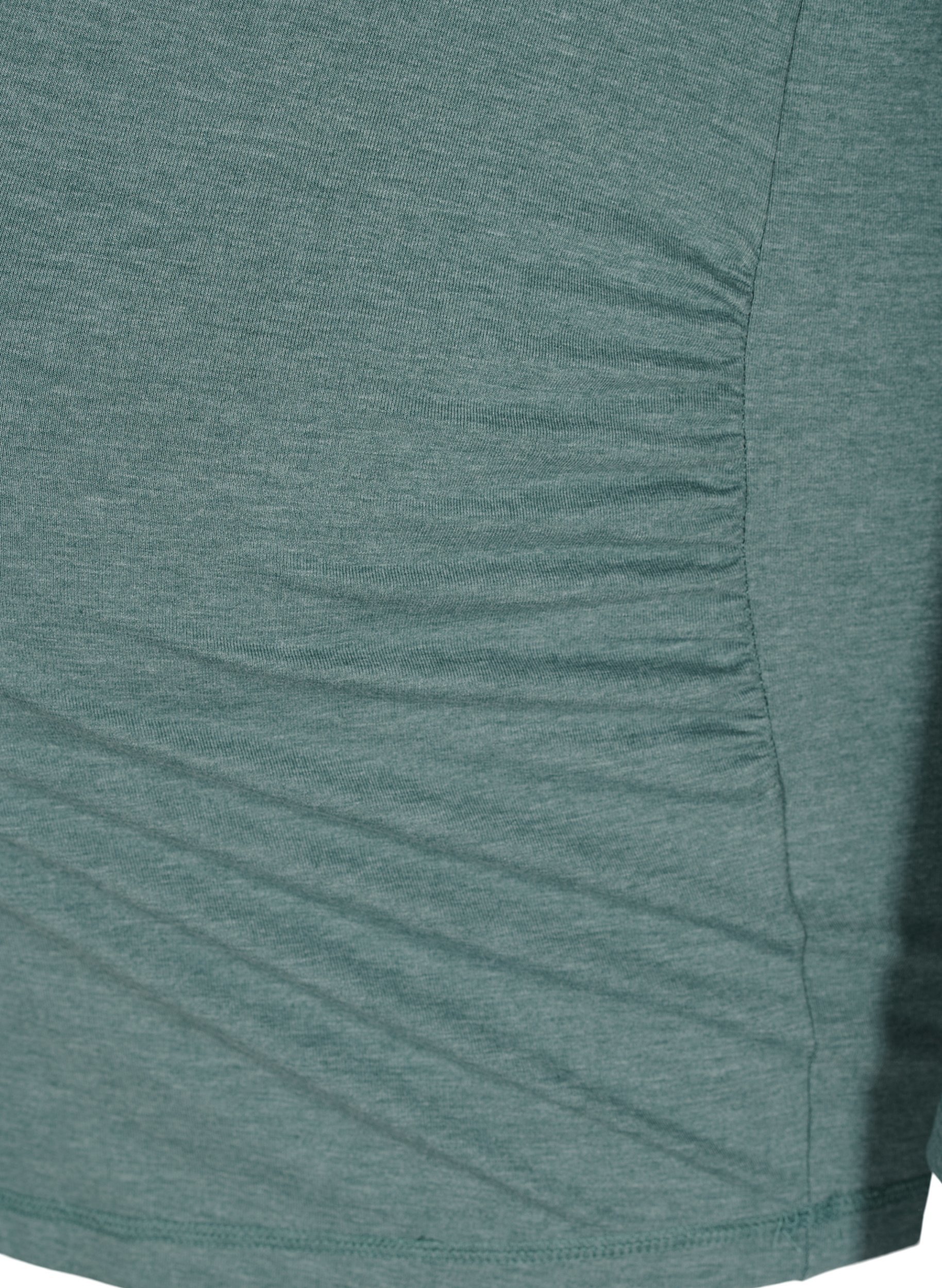 Basis graviditets bluse med lange ærmer, Silver Pine, Packshot image number 3