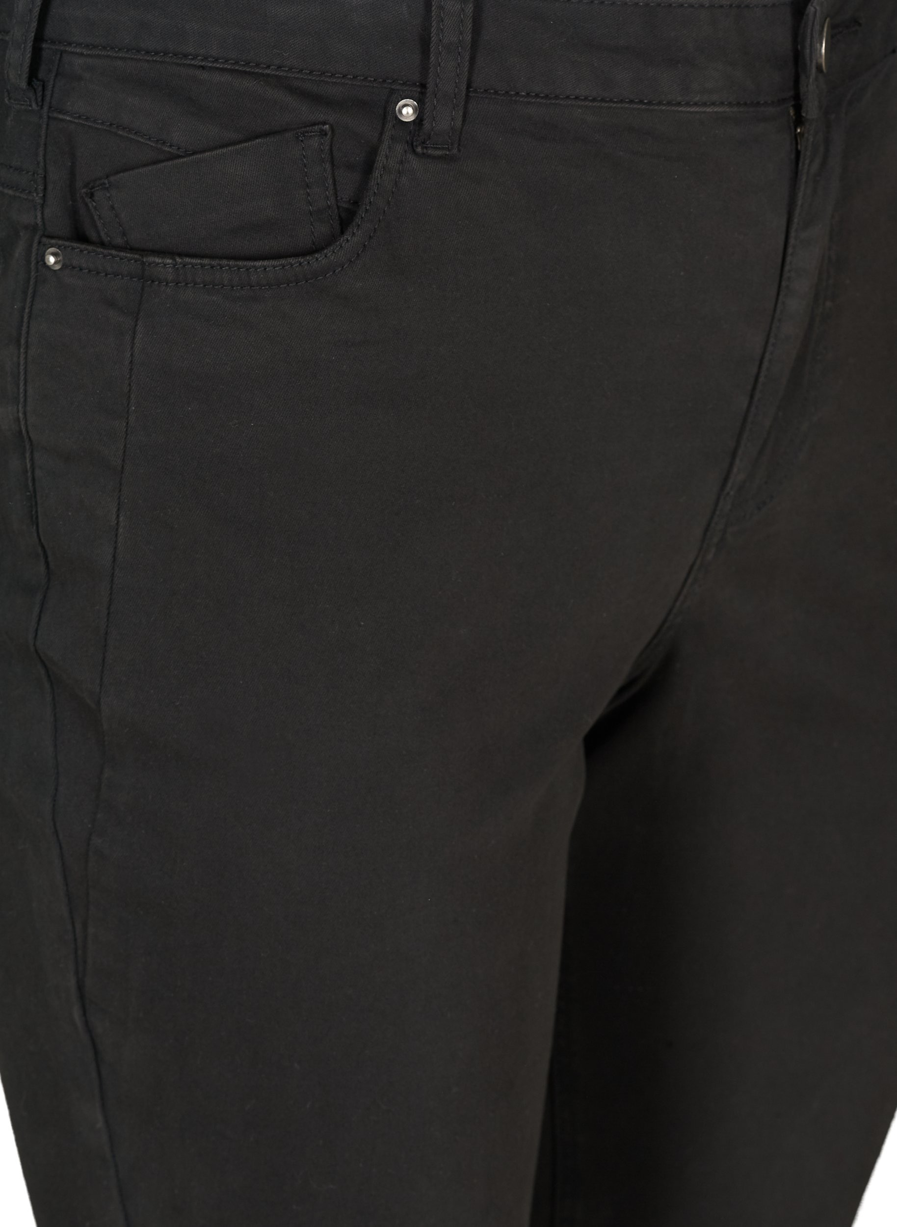 Højtaljede ekstra slim Nille jeans, Black, Packshot image number 2