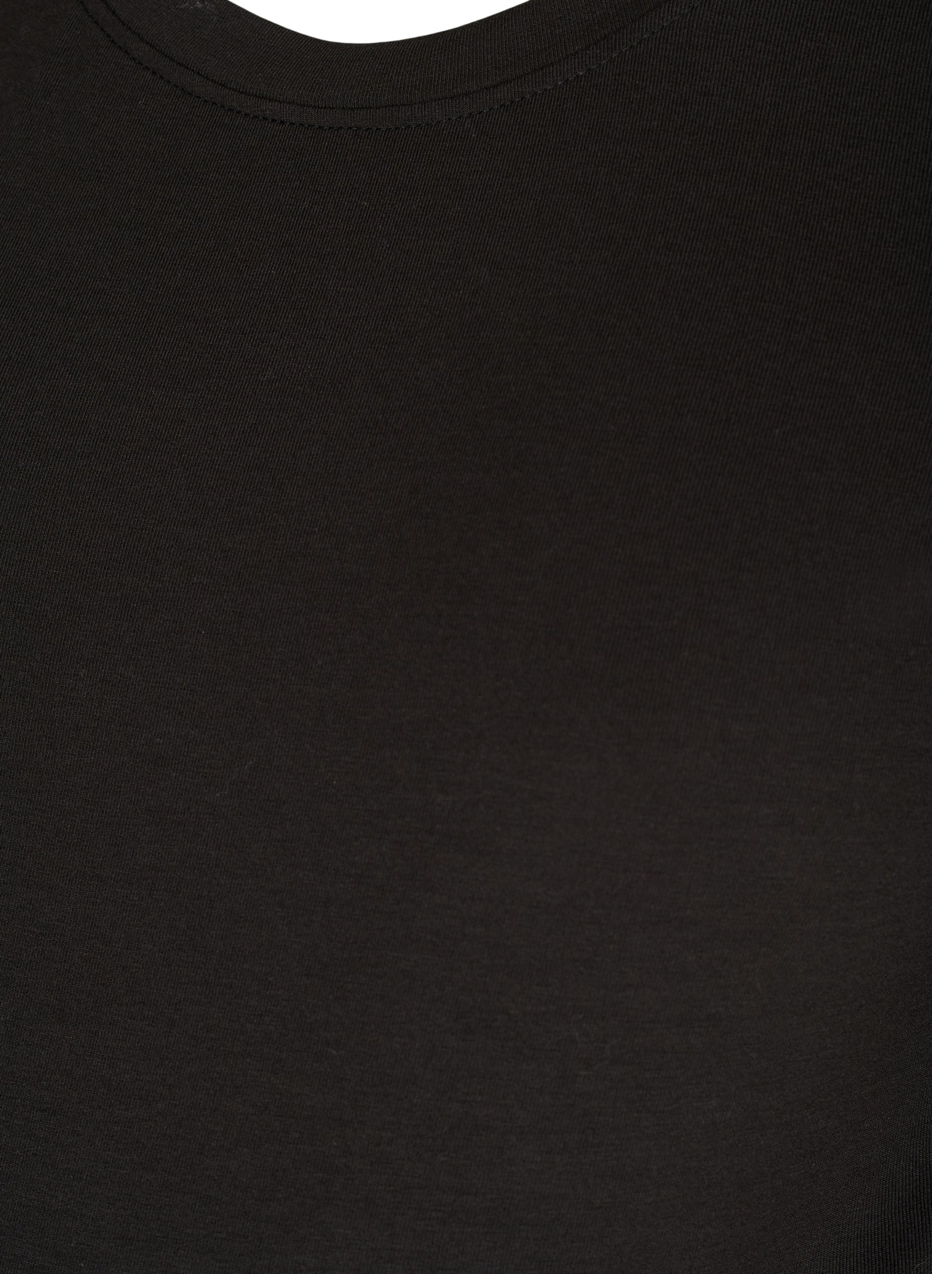 Basis graviditets bluse med lange ærmer, Black, Packshot image number 2