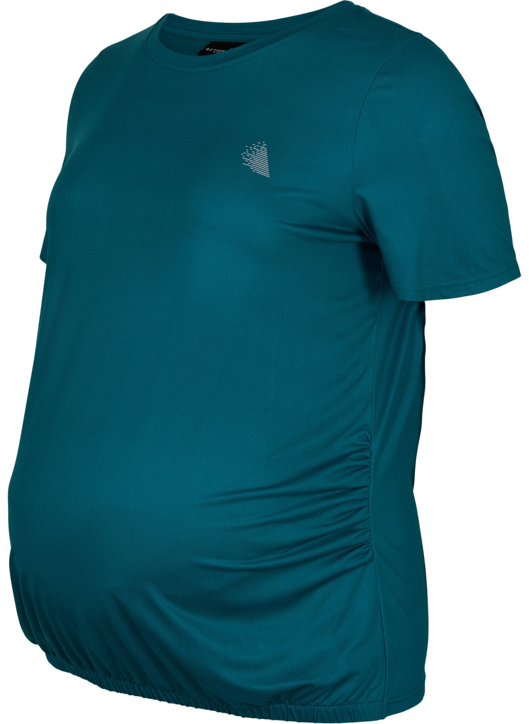 Graviditets trænings t-shirt, Deep Teal, Packshot image number 0